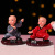 Creative Samanera Weapon Kung Fu Little Monk Car Decoration Cartoon Car Interior Ornaments Cake Ornaments Wholesale