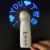 Factory Direct Sales Change Word Charging Character Flashing Fan Creative Glow Character Flashing Fan Same Day Delivery Fast