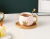 Crown Ceramic Cup Couple Water Cup with Spoon with Coaster Mug Creative Home Breakfast Coffee Cup Tea Cup