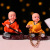 Creative Samanera Weapon Kung Fu Little Monk Car Decoration Cartoon Car Interior Ornaments Cake Ornaments Wholesale