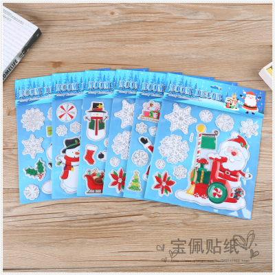 New Arrival Hot Sale Children Stickers Cartoon Anime Stickers Kindergarten Reward Santa Claus Reward Baby Sticker