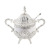 European-Style White Sugar Sugar Bowl Creative Fashion Sugar Bowl Seasoning Bottle Restaurant Kitchen Daily Necessities Golden Peacock Grain Sugar Cup