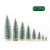 Cross-Border Mini Christmas Tree Pine Needle Flocking Christmas Tree Stained White Cedar Mall and Shop Desktop Decoration