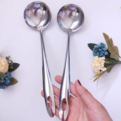 Long Handle Spoon Metal Spoon Thickened Soup Spoon Soup Drinking Spoon 2 Yuan Supply 1 Yuan Small Commodity