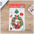 New Arrival Hot Sale Export Limited Santa Claus Cartoon Decorative Sticker Children Electrostatic Sticker Repeated Stickers