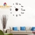 Creative Luminous Wall Clock Living Room DIY Wall Sticker Clock Mute Acrylic Wall Clock Mirror Sticker Cross-Border