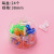 round Ticket Holder Colorful Transparent Plastic Trumpet Clip Cute Long Tail Clip Fixed File Book Holder Large Barrel