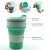 Portable Folding Bottle Travel Adjustable Cup MultiFunctional HighTemperature Resistance AntiScald Coffee Cup with Lid