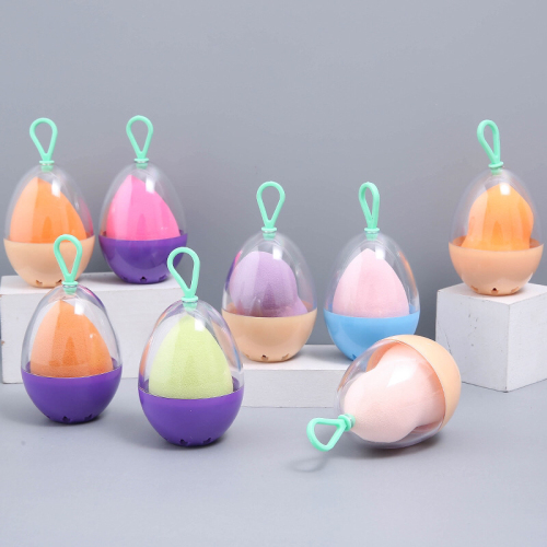 single egg shell storage box wet and dry water drop gourd powder puff beauty tools wholesale