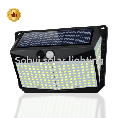 228led Solar Wall Lamp Outdoor Solar Small Wall Lamp Solar Human Body Induction Wall Lamp Outdoor Waterproof