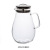 Borosilicate Glass Juice Jug Cold Water Bottle with Stainless Steel Filter Lid Scented Teapot Large Jug