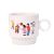 Creative Porcelain Cup Advertising Gift 1314 Couple's Cups Cartoon Porcelain Coffee Cup with Hand Gift Mug Logo