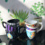 Alice Cartoon Stacked Cup Creative Three-Layer Painted Ceramic Mug Personalized Water Cup Coffee Cup