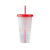 Color Chip Plastic Sippy Cup 710ml Creative Gift Color Changing Floral Plastic Cup Cold Change Drink Cup Manufacturer