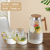 Water Bottle Glass Hammer Pattern Household Heat Resistant Cold Water Jug 2L Large Capacity Juice Scented Teapot Cup Set