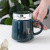 New Creative Mirror Cup Mirror Cover Office Handle Ceramic Water Cup Advertising Activity Gift Mug with Lid