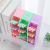 Four-Grid Large Capacity Pen Holder Multifunctional Cartoon Storage Box Creative Oblique Pen Container Cute Macaron Color Student Stationery