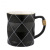 Personality Nordic Ling-Shaped Ceramic Cup Simple Mug with Lid Couple Water Cup a Pair of Unisex Household Coffee Cups