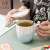 Pearl Shell Spoon with Lid Mug Internet Celebrity Pearl Glaze Ceramic Cup Creative Trend Gradient Drinking Cup