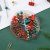 Christmas Creative Clip Long Tail Clip Pushpin Four-Grid round Box Stationery Combination Red Green Gold Cultural Creative Binding Gift