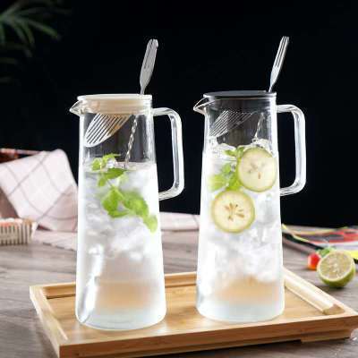 Water Bottle Japanese Style Home Cold Water Kettle Glass Water Pitcher Nordic Cool Water Pot Large Capacity Juice Pot