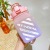 Gradient Color Changing Plastic Straw Big Belly Cup Internet Hot Sports Water Cup Big Pudding Student Handheld Cup