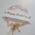 Super Artistic Country Trendy Pink Flower Ring Ribbon Flower Flower Happy Birthday Posing Props Cake Plug-in for Party