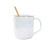 Nordic Creative Ceramic Mug Couple's Cups Household Personalized Phnom Penh Office Cup with Cover with Spoon Wholesale