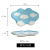 New Ins Hand Pinch Cup Hand Painted Blue Sky White Clouds Cup Ceramic Afternoon Tea Snack Plate Breakfast Milk Cup