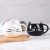 Cat Ceramic Cup Cartoon Mug Black and White Couple Cups Cat Cup Household Drinking Cups Coffee Cup Practical Gift Whole
