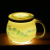 High-End Mutton Fat Jade Ceramic Water Cup with Lid Office Cup Mug Conference Cup Business Gifts Can Be Ordered Logo
