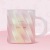 Star Cup New Year Cup 414ml Shining Gradient Lotus Root Pink Girl's Glass Coffee Cup Desktop Cup