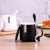 INS Couple Mug Matte Ceramic Big Belly Cup Set Ceramic Cup With Lid Creative Cup Gift Coffee Cup