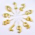 0-9 Luxury Gold Digital Candle Creative Cake Decoration Party PVC Boxed Number 4.5cm round Surface Number