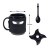 Ninja Mug with Coaster Stirring Spoon Coffee Cup Removable Insulation Cup Cover