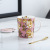 Creative Porcelain Cup Mug with Lid Coffee Cup Flower Gift Cup Logo Promotion