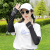 Summer Women's Embroidered Fingerless Loose Sun Protection Oversleeves with Gloves Viscose Fiber Oversleeve English Breathable Mesh Arm Sleeve