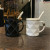 Personality Nordic Ling-Shaped Ceramic Cup Simple Mug with Lid Couple Water Cup a Pair of Unisex Household Coffee Cups