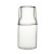 Person Drinking Small Capacity Water Pitcher with Cup Set Transparent Glass Cold Water Bottle Water Cup Set Juice Jug