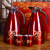 Wedding Thermos Bottle a Pair in Red Dowry Kettle Kettle Stainless Steel Thermos Kettle Thermos Bottle Wedding Supplies