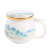 High-End Mutton Fat Jade Ceramic Water Cup with Lid Office Cup Mug Conference Cup Business Gifts Can Be Ordered Logo