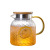 Glass Hot and Cold Large Capacity Refrigerator Refrigerated Water Pitcher Water Cup Set Stainless Steel Bamboo Cover