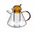 Danish Nordic Tea Scented Teapot Creative Ins Borosilicate Glass Vintage Teapot Set Amber Coffee Pot
