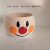 Xinming New Ins Hand-Painted Bread Superman Coffee Set Creative Ceramic Noddle Bowl Dim Sum Plate Cute Ceramic Cup