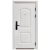 White Anti-Theft Door Household Safety Door Single Door Entry Door Rental Room Iron Door Rural Outdoor Steel Door Engineering Door