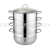 Foreign Trade Stainless Steel 4-Layer Steamer Pot Set Steamer Steamer Cooker Applicable to Gas Stove Factory in Stock Gift Wholesale