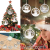 Wood Color Christmas Lantern Pendant Wooden Christmas Snowman Elderly Pendant Christmas Decorations
