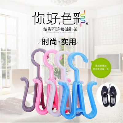 Thickened Plastic Hook Slipper Hook Supermarket Cotton Shoes Sandals Herringbone Shoes Hanging Shoe Rack Shoe Rack Shoe Rack Manufacturer