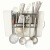 Kitchen Storage Iron Rack Wall-Mounted Punch-Free Household Seasoning Supplies Shovel Cleaning Cloth Rack Storage Rack