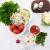 Plastic Double-Layer Vegetable Washing Basket Vegetable Washing Basket Hot Pot Vegetable Platter Fruit Plate Drip Basin Hot Pot Platter Drain Basket